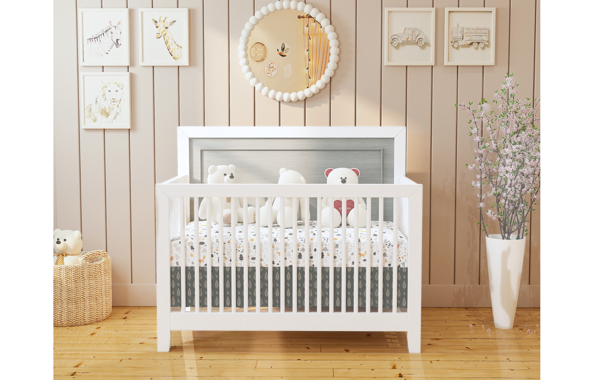 3 PIECE BIRCH SET  ** CRIB+DRESSER+FREE MATTRESS** image 4