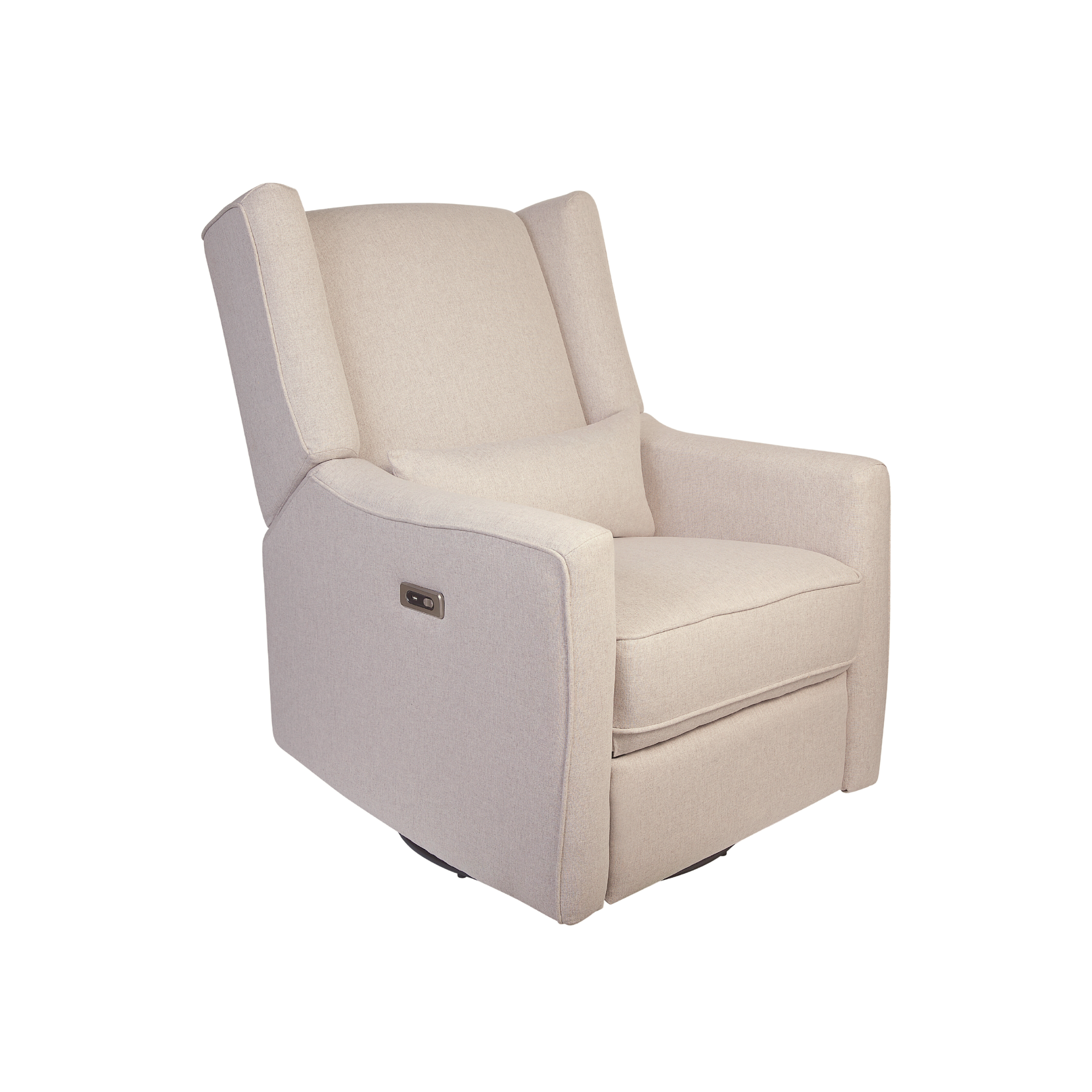 Lil Angels Contour Pedic Swivel Power Glider Recliner in Sand image 7