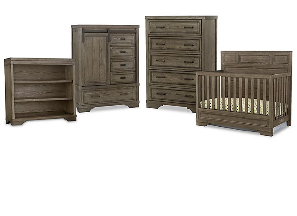 Westwood Design Foundry 4-in-1 Convertible Crib in Brushed Pewter image 1