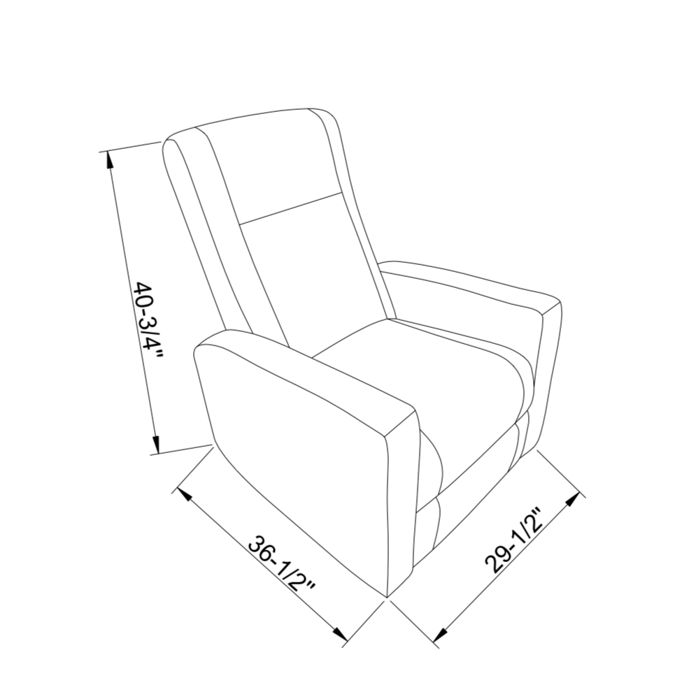 Dream Manual Swivel Glider Recliner in Sand image 4