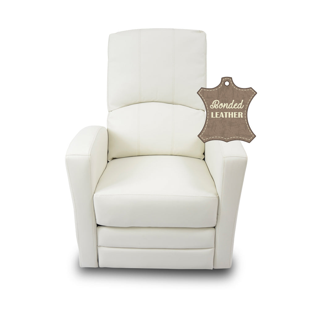 Habana Swivel/Glider Recliner in White