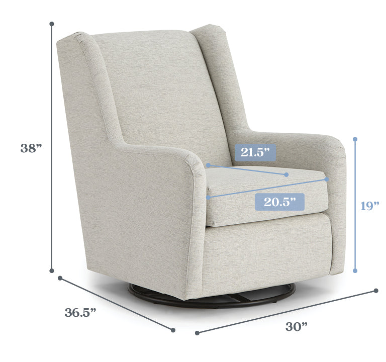 Brianna Swivel Glider by Best Chairs image 1