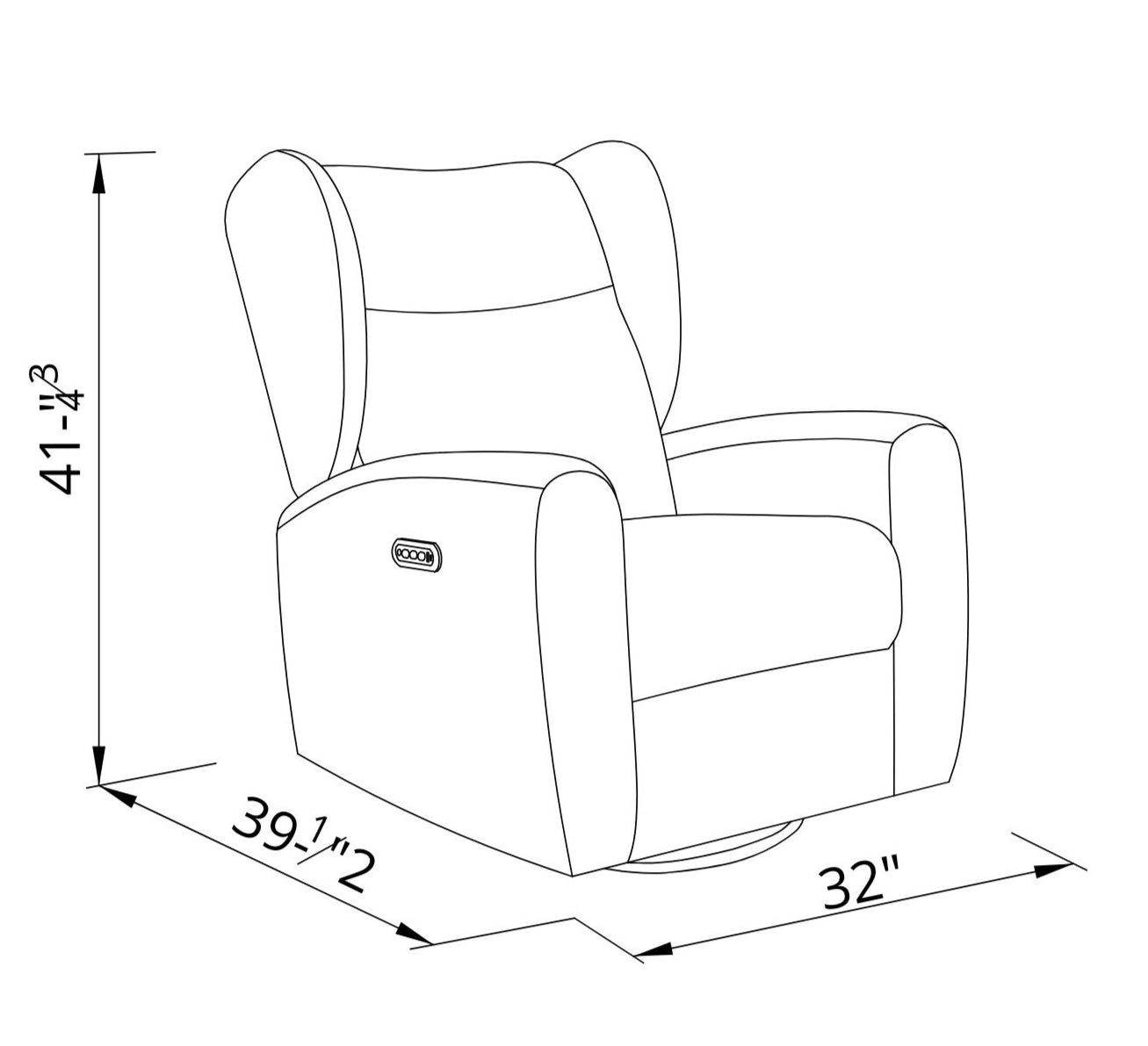 Color: Toast | Cloud Glider Recliner