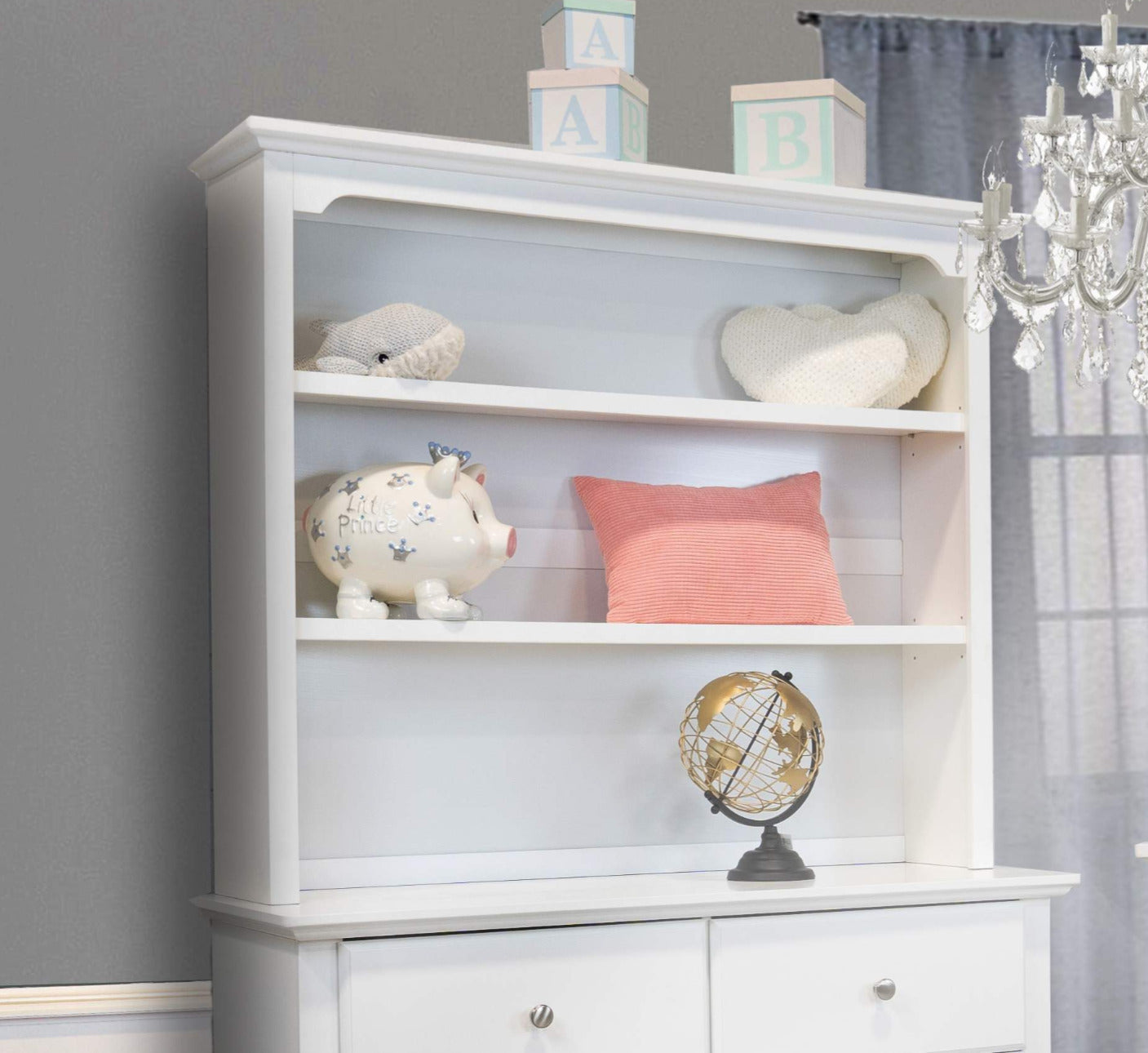 Devon Top Hutch in white image 0