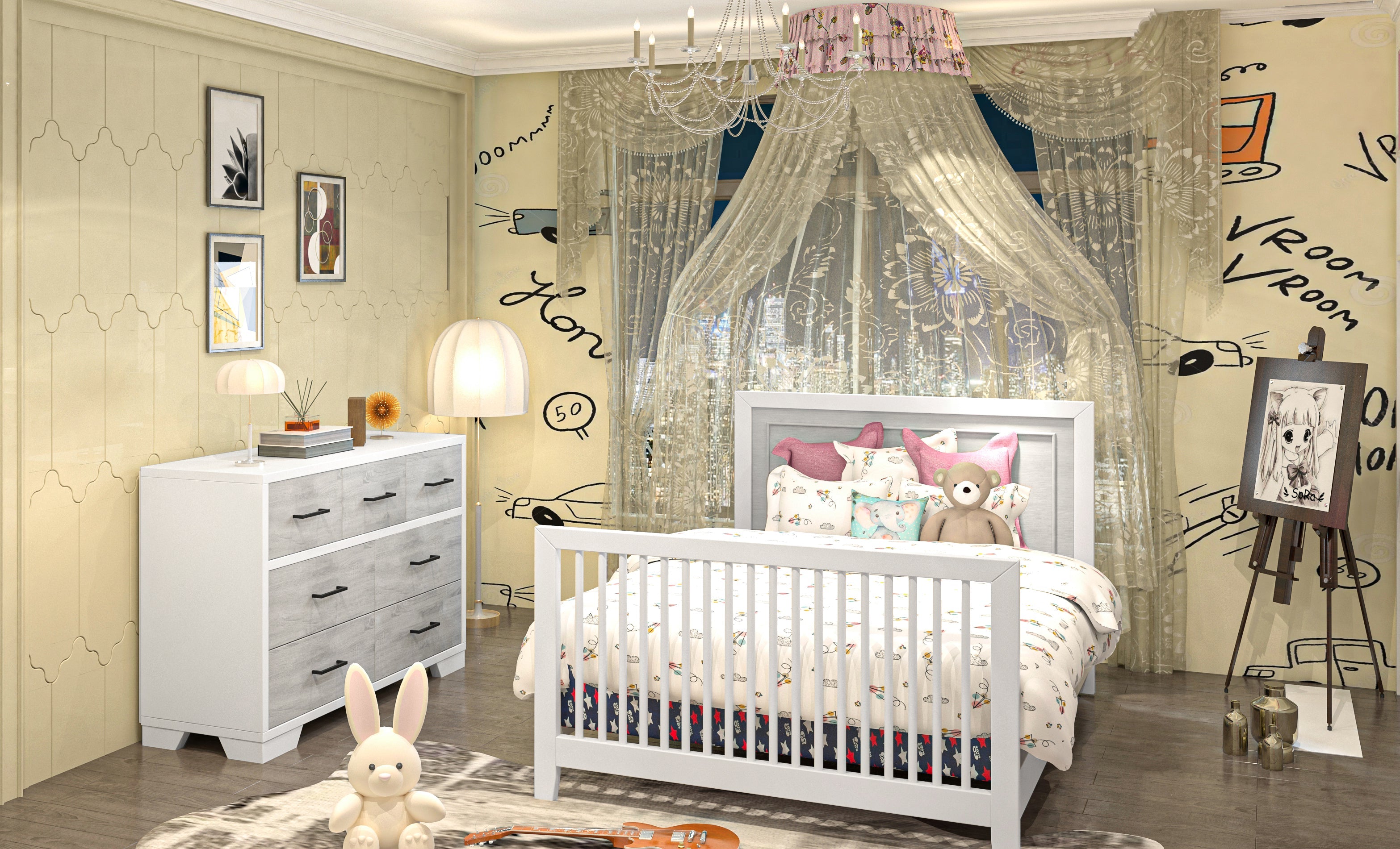 Birch Collection Convertible Crib image 3