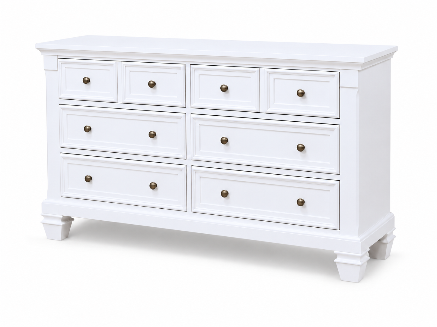 Color: White | Glendale Double Dresser