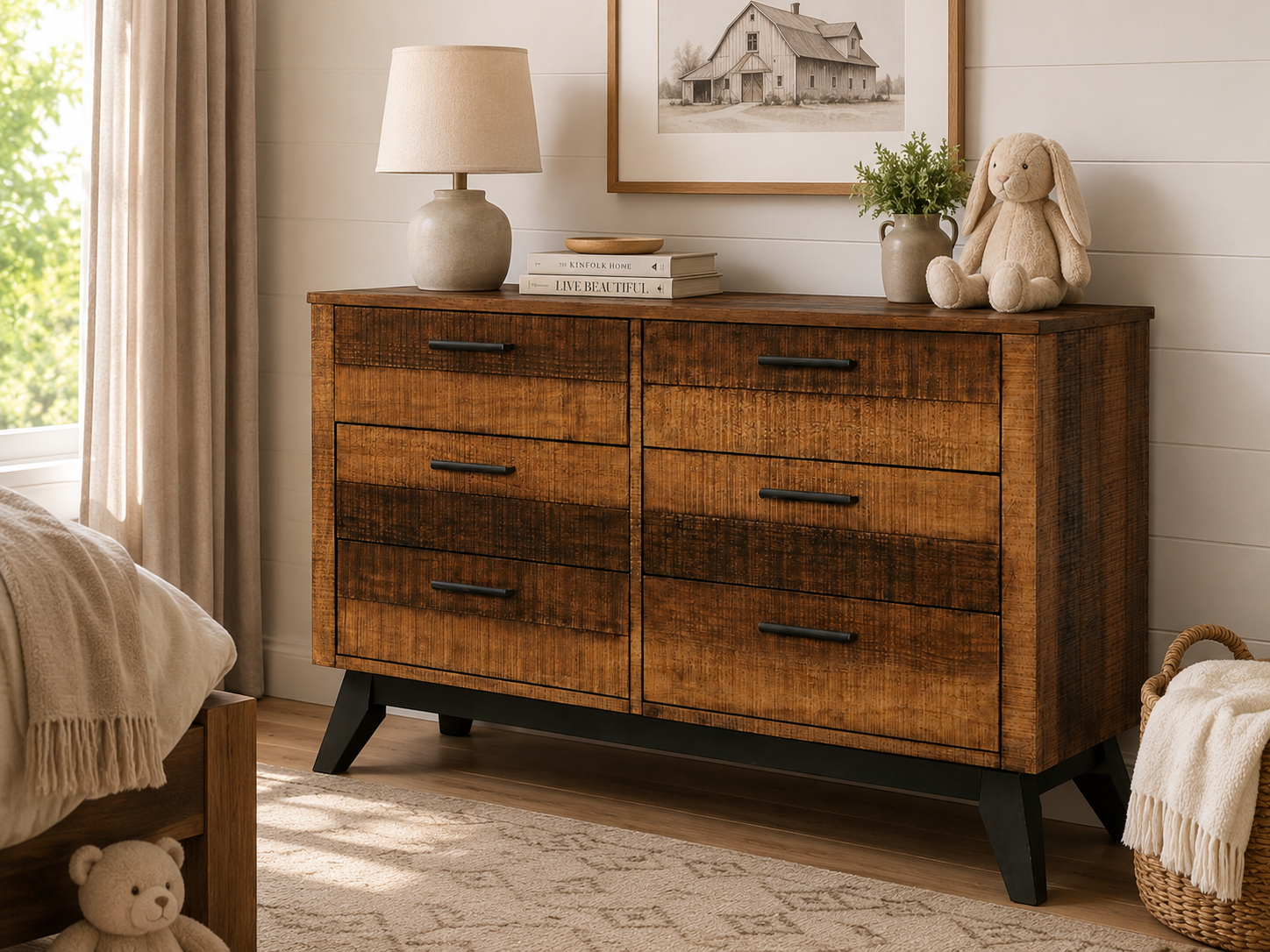 Color: Brushed Wheat | Urban Rustic Dresser
