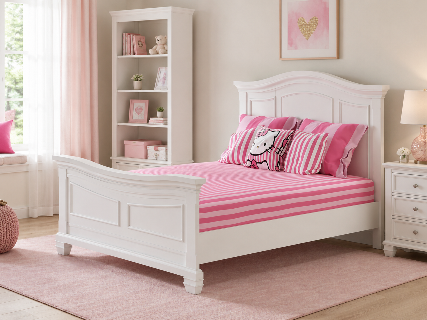 Color: White | Victoria Double Bed