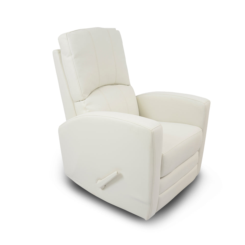 Habana Swivel/Glider Recliner in White