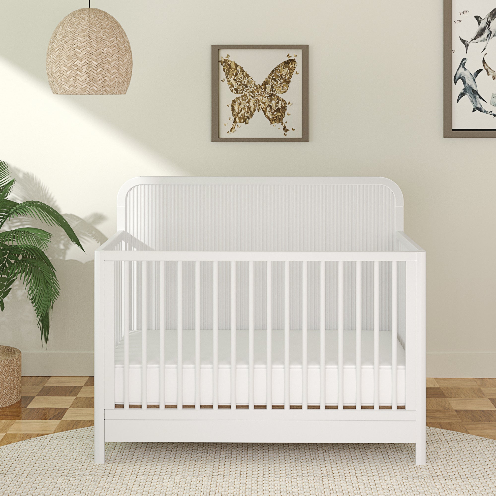 Milano crib in White image 1