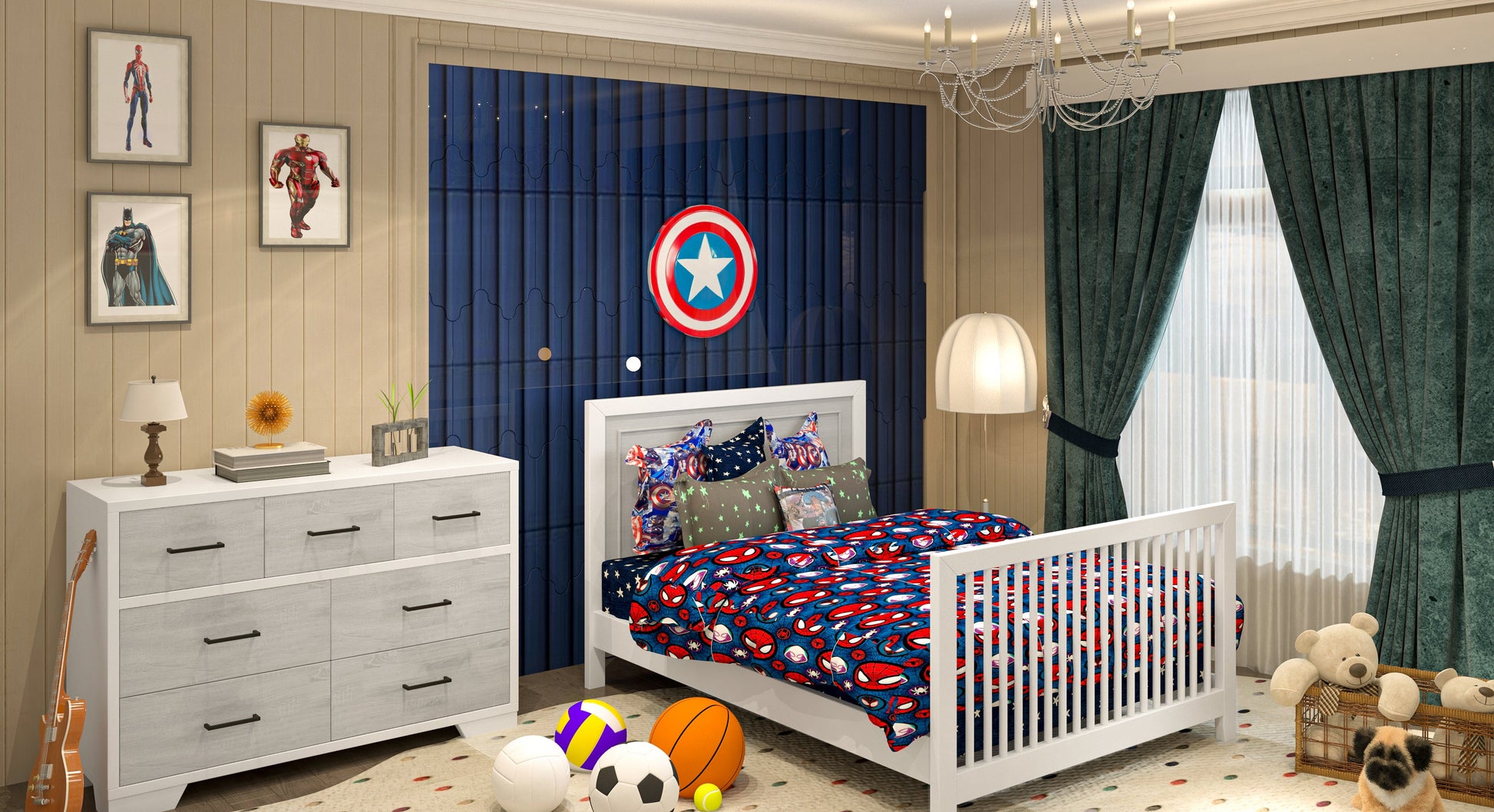 Birch Collection Convertible Crib image 4