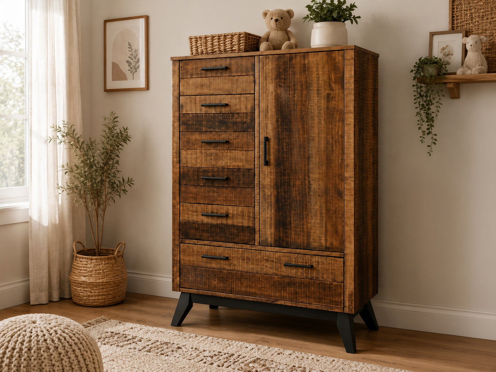 Color: Brushed Wheat | Urban Rustic Chiffrobe
