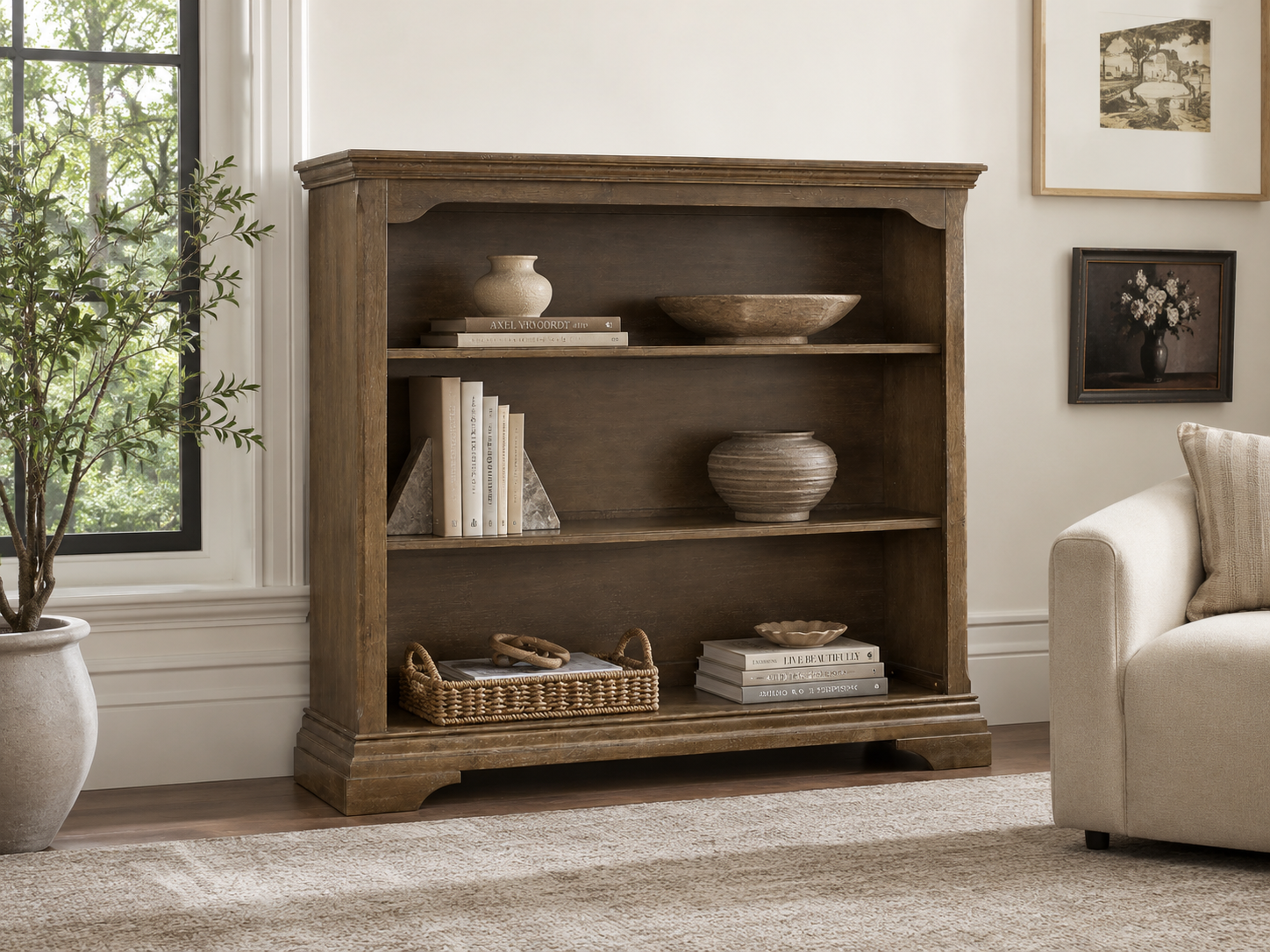 Color: Cafe au Lait | Kerrigan Bookcase Hutch