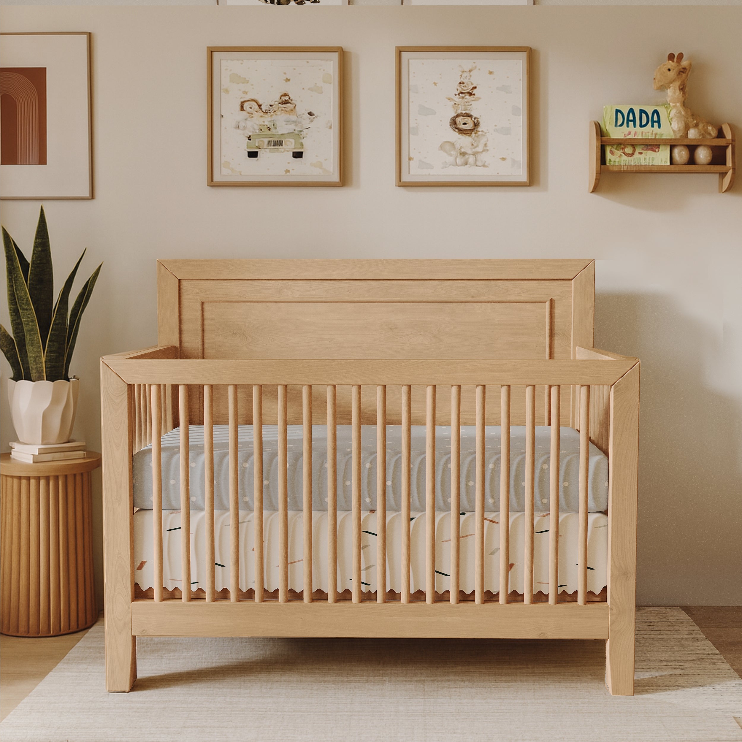 Birch Natural Finish Convertible Crib image 0