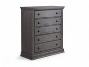Color: Granite | Modena 5 Drawer Chest