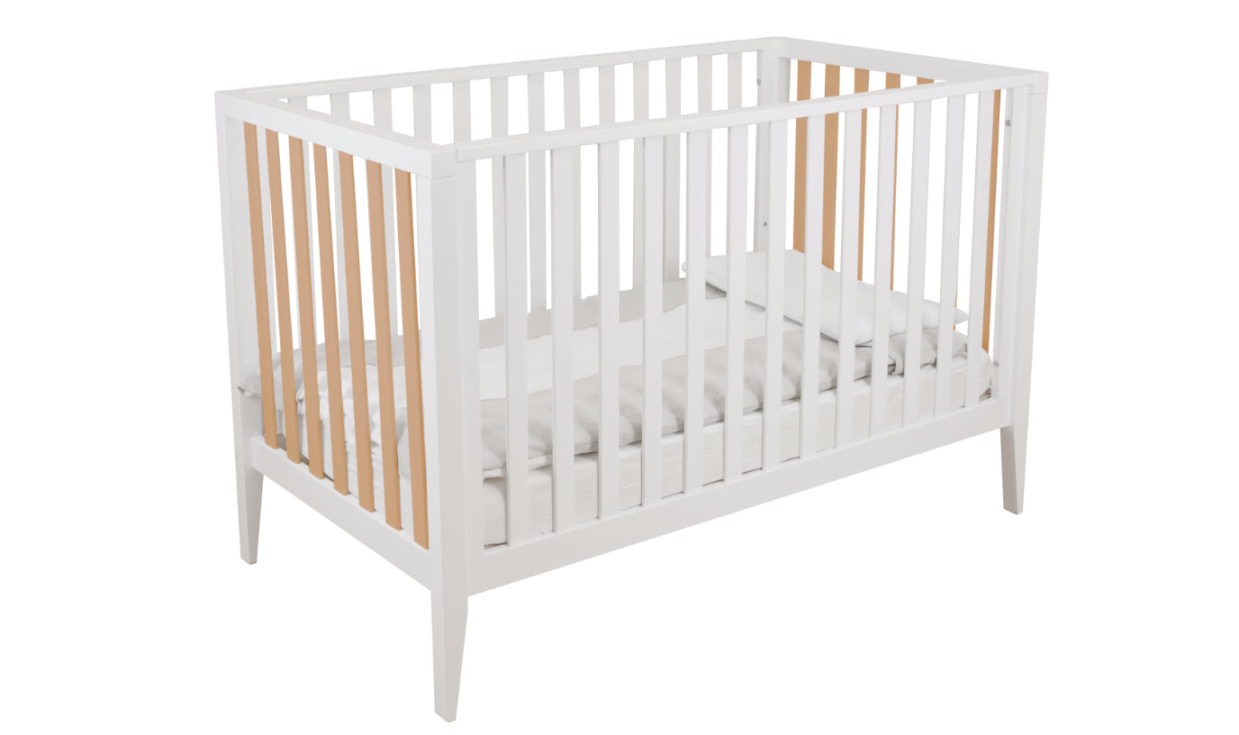 Bernini Crib in White/Natural
