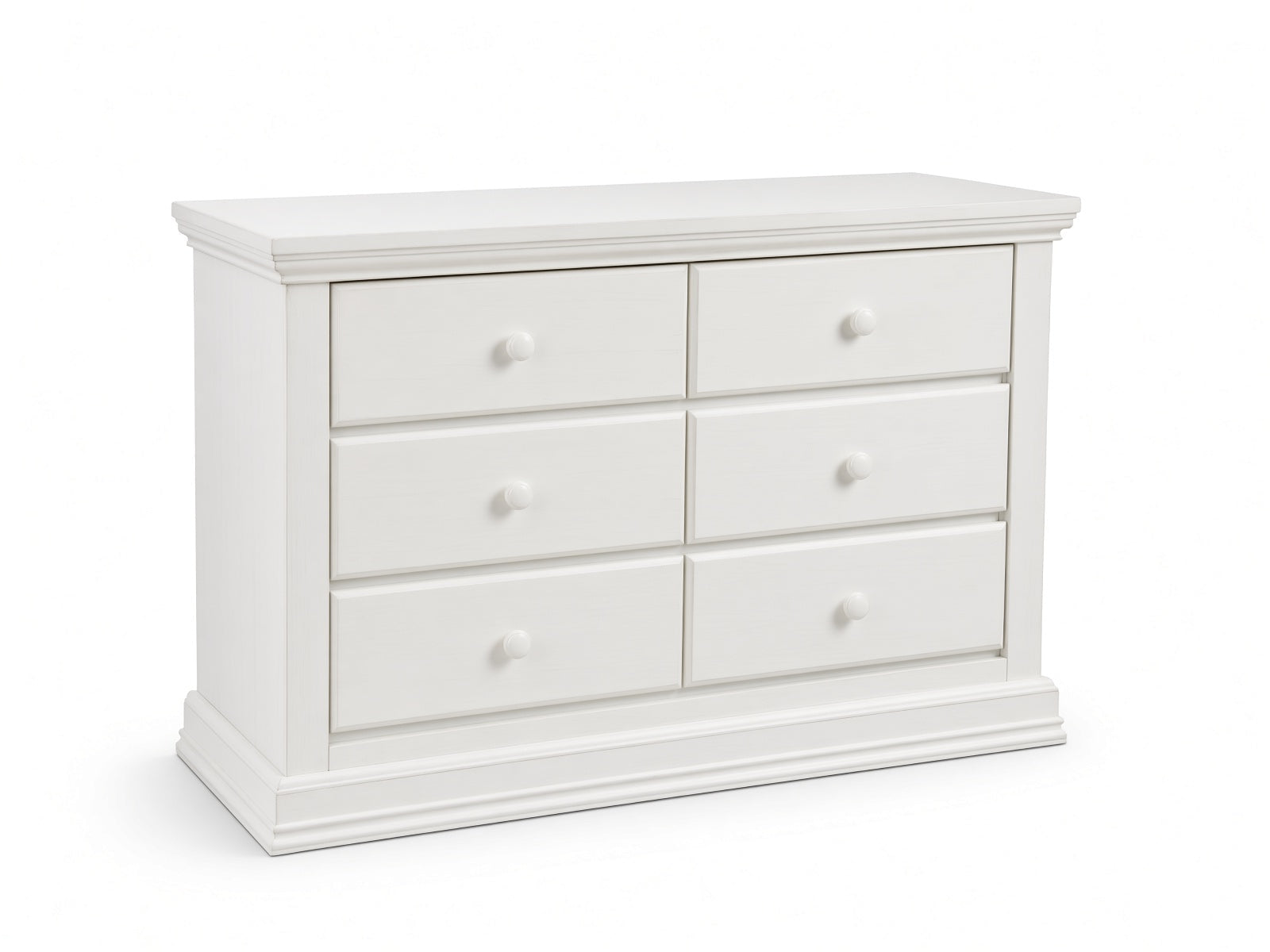 Color: White | Modena Double Dresser