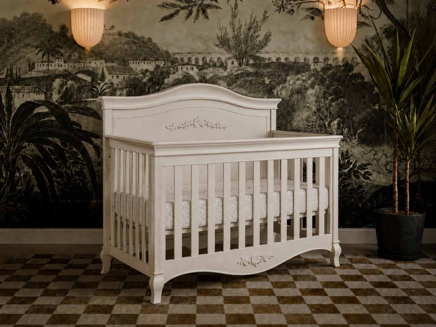 Diamante Forever Crib - Panel with Decor