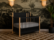Dream On Me Soho Convertible Crib in Matte Black Vintage