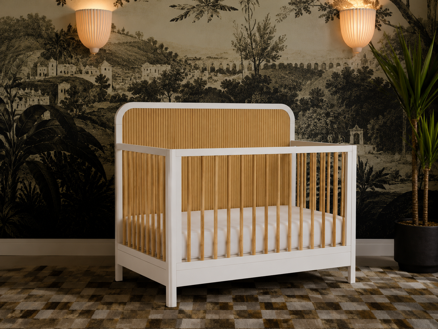 Color: White/Natural | Milano Crib
