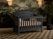 Color: Granite | Como Arched Top Forever Crib