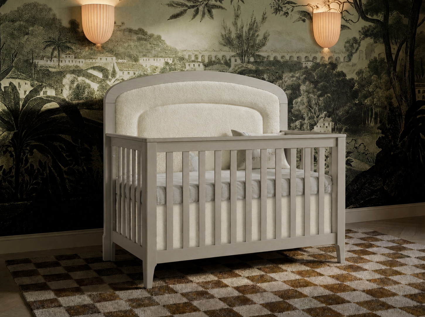 Color: Dove | Palo 5-in-1 Convertible Crib
