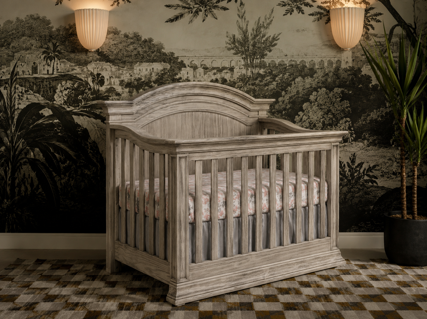 Color: Rustic White | Khloe Convertible Crib