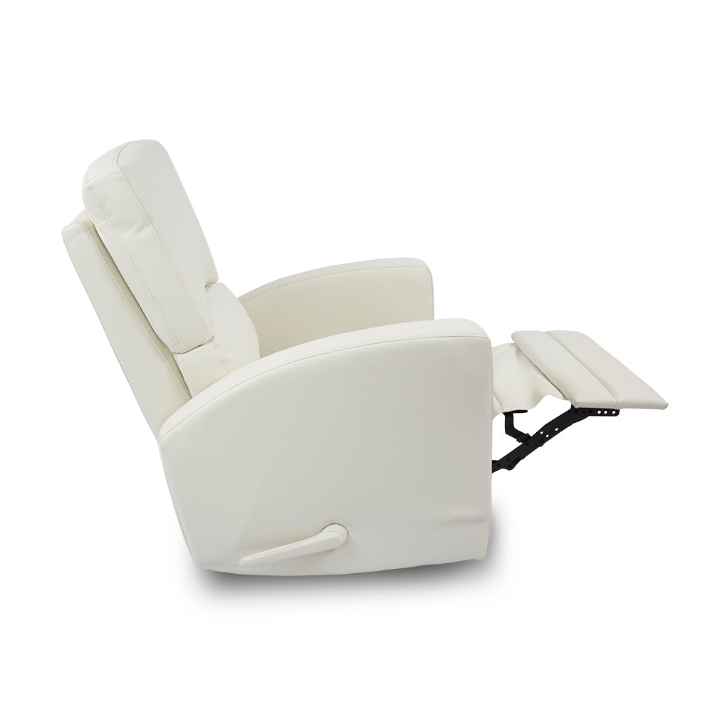 Habana Swivel/Glider Recliner in White