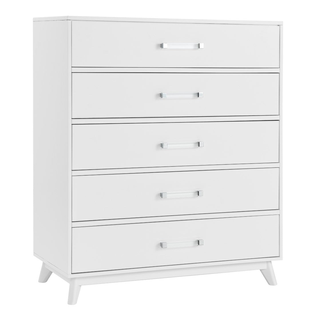 Holland - White 5 Drawer Chest image 0