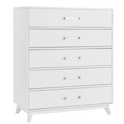 Holland - White 5 Drawer Chest image 0