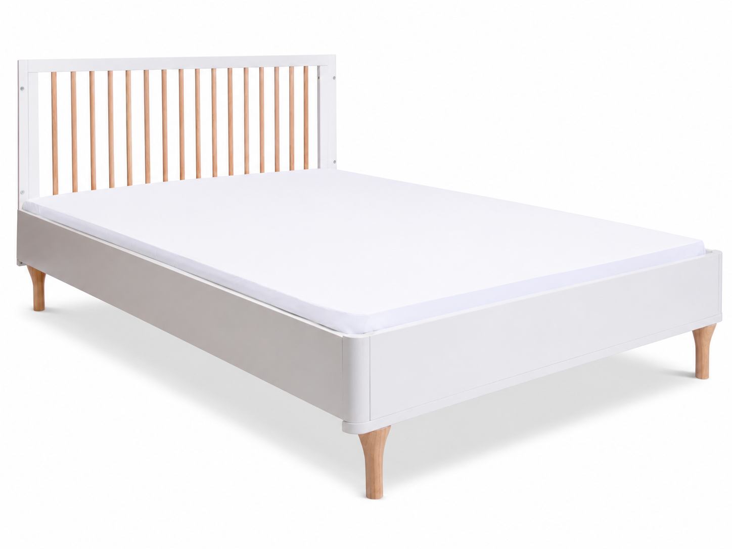 Color: White/Natural | Lollipop Crib Conversion Kit