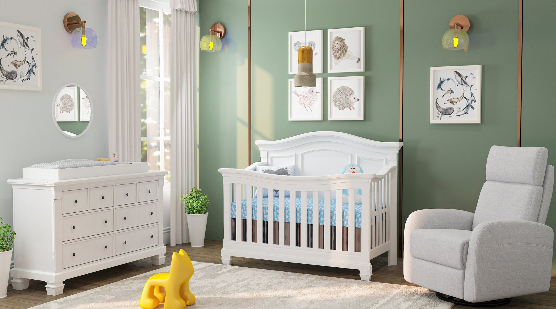 Victoria Crib in White image 11