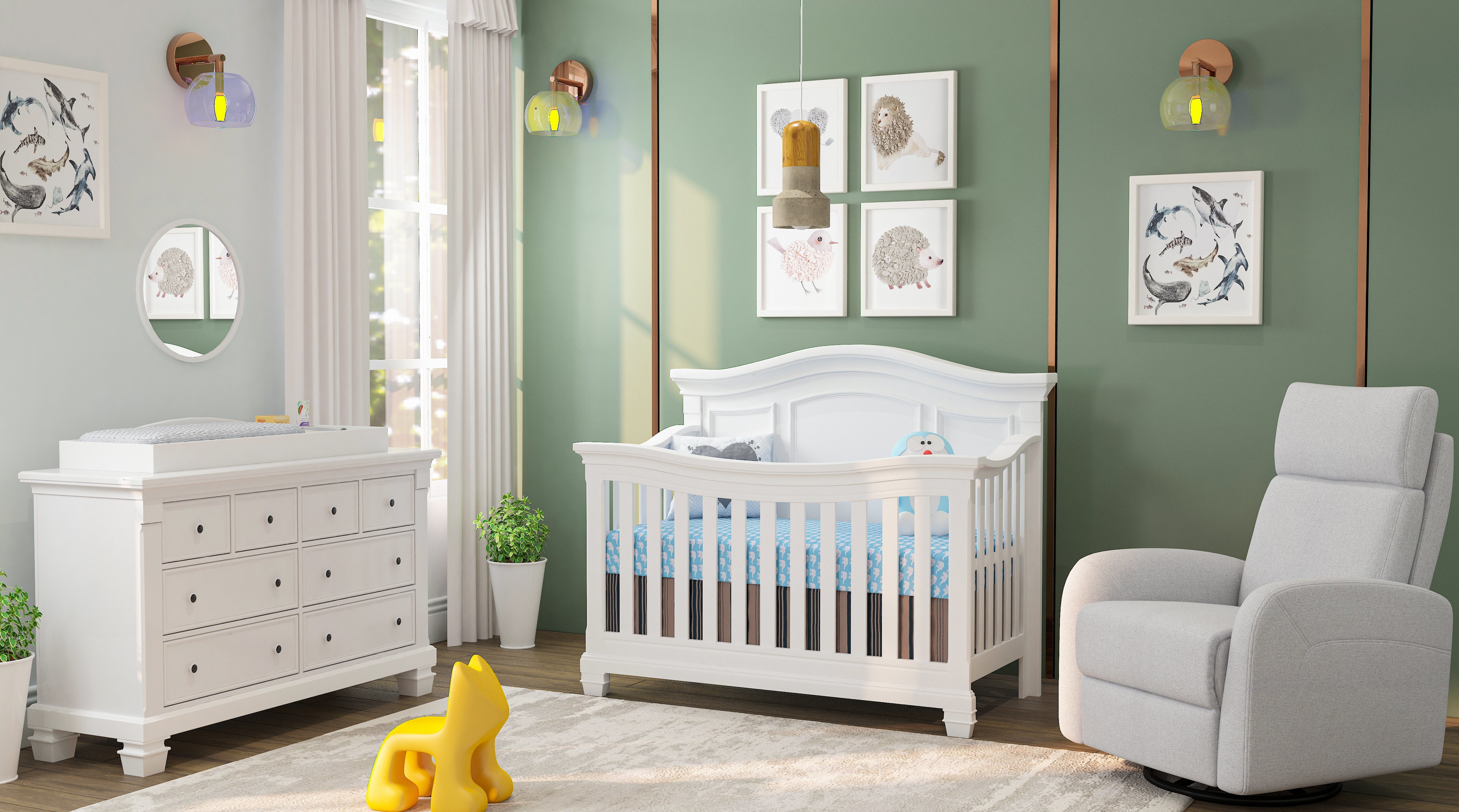 Victoria Crib in White image 11