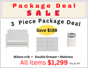 Milano White 3 Piece Package Deal image 0