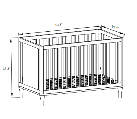 Lollipop 4 in 1 convertible crib image 7