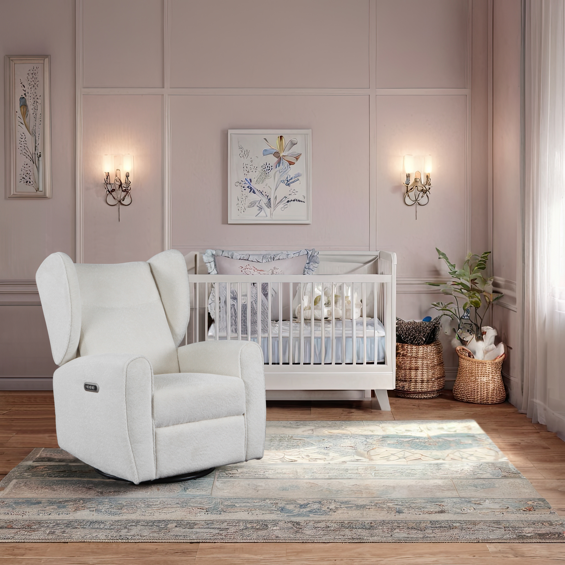 Cloud Glider Recliner in Ivory image 3