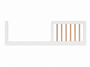 Color: White/Natural | Lollipop crib Toddler Rail
