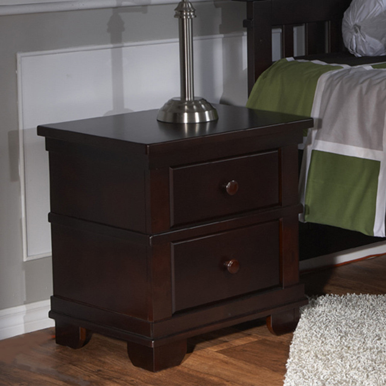 Torino Nightstand in Mocachino