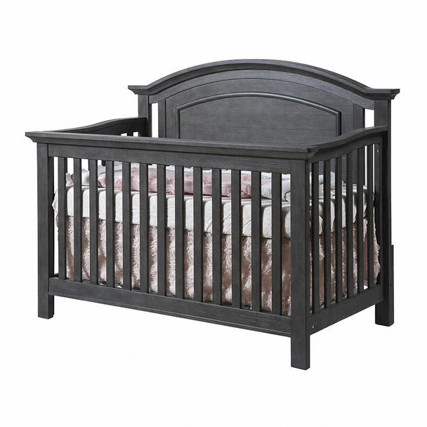 Como Arched Top Forever Crib in Distressed Granite