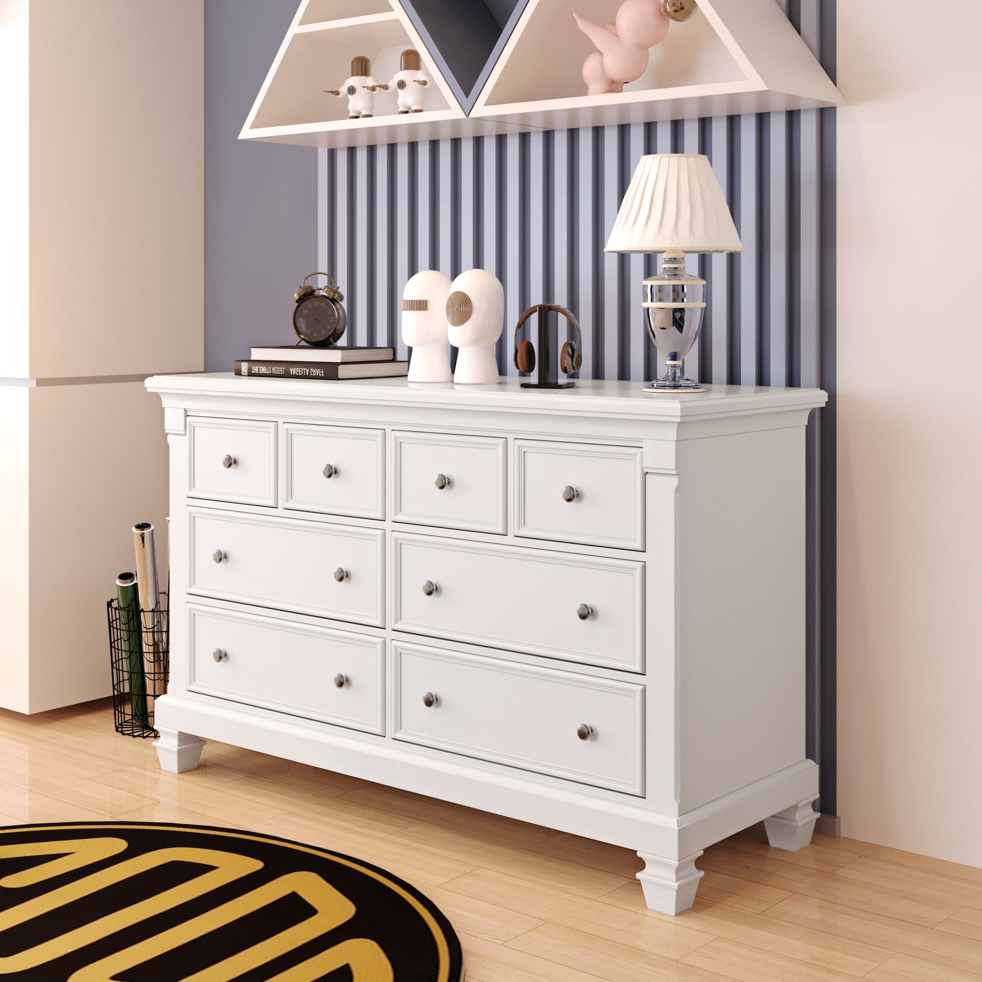 Glendale Double Dresser in White
