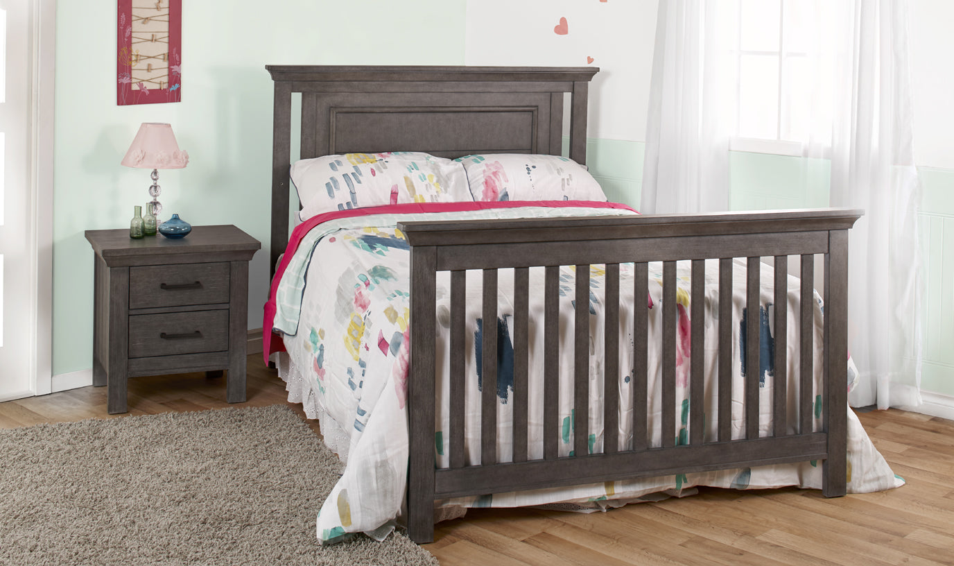 Como Flat Top Crib in Distressed Granite