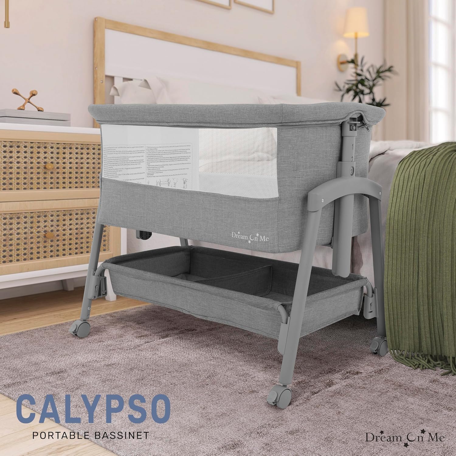 Calypso Portable Bassinet with Wheels image 3