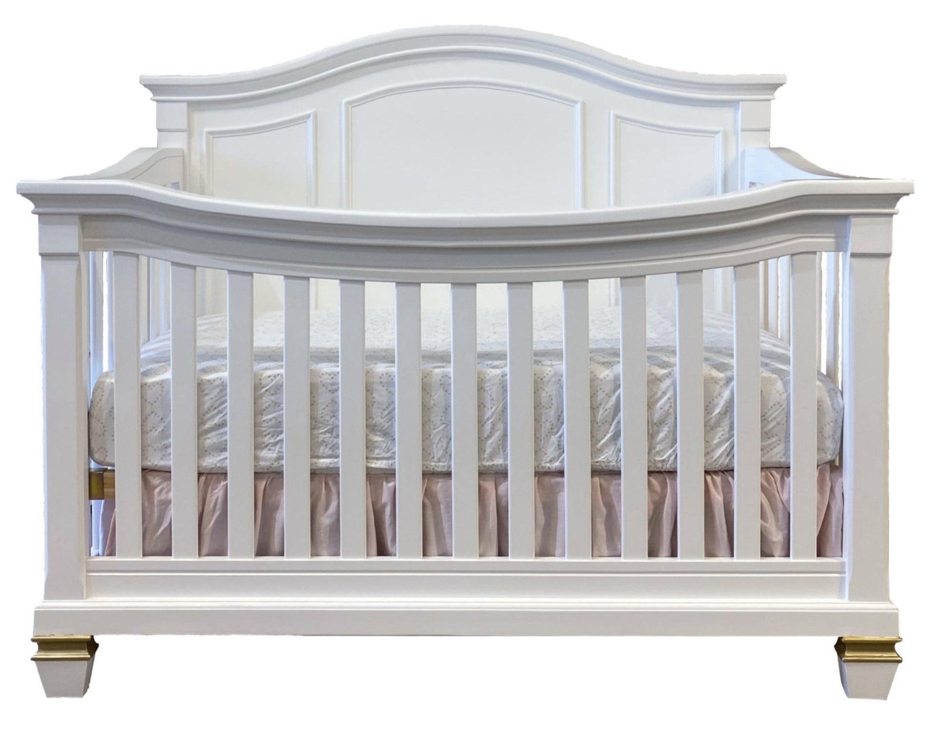 Victoria Crib in White and Gold image 13