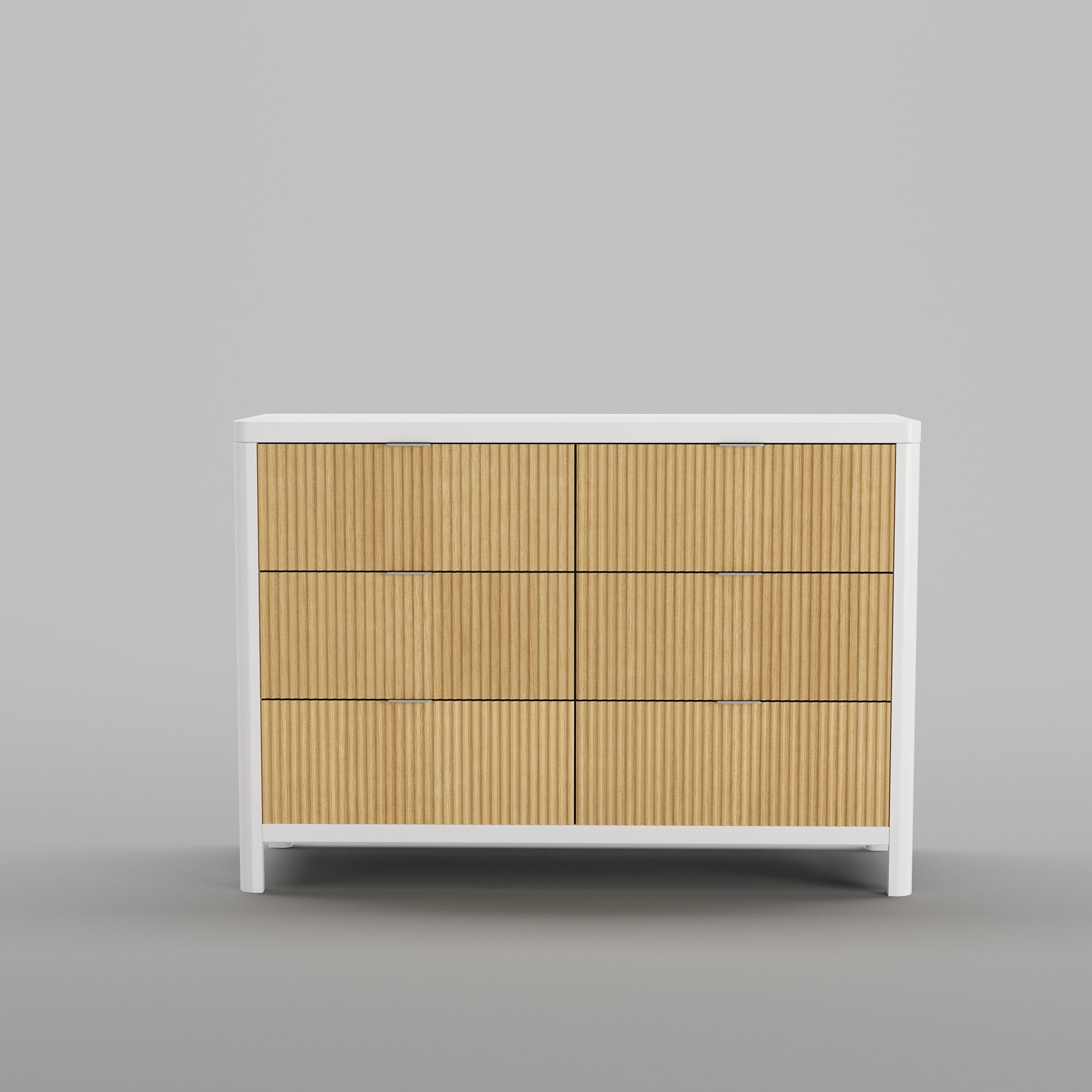 Milano Dresser in Natural/White image 1