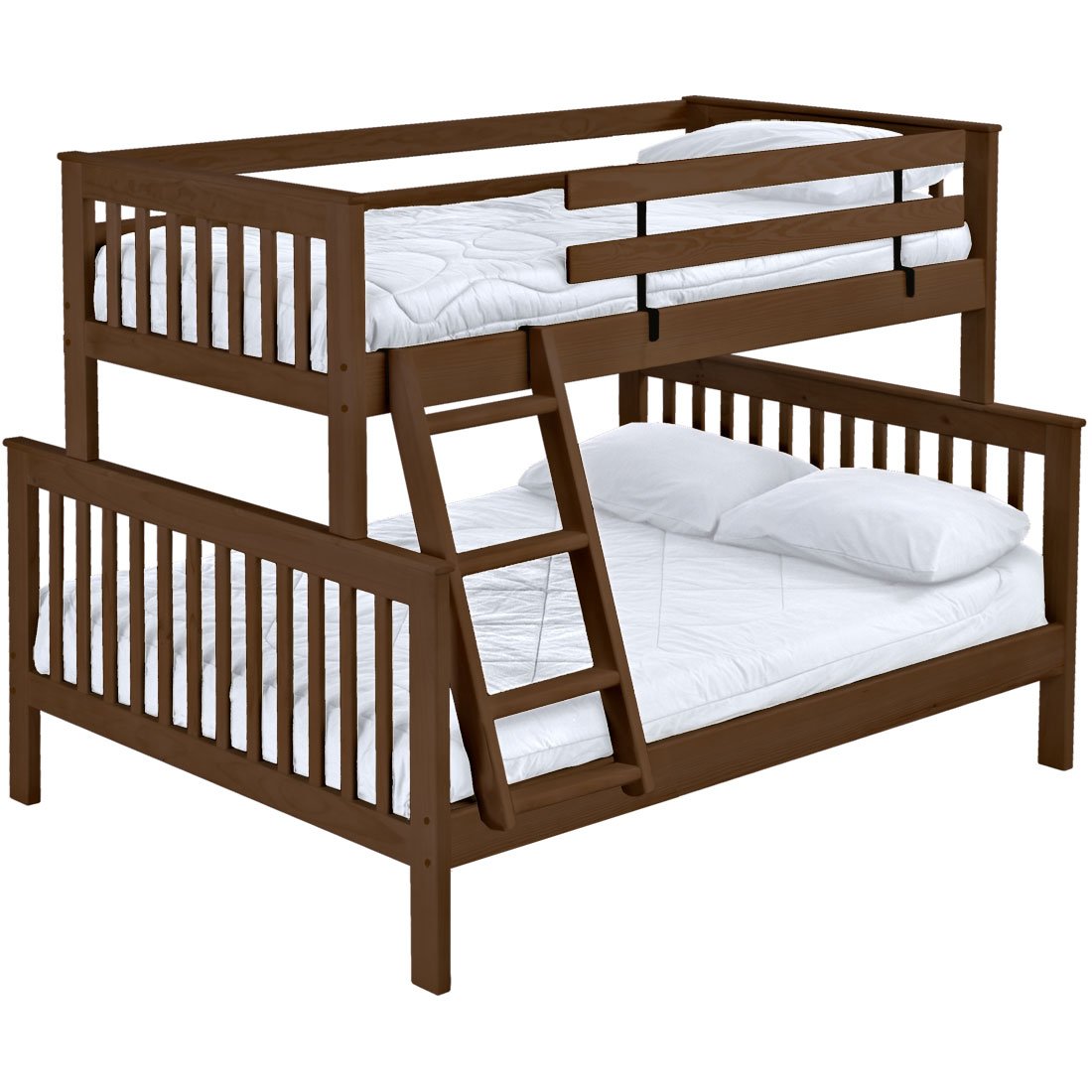 Mission bunk bed. TwinXL over queen, offset. (4758H) image 0