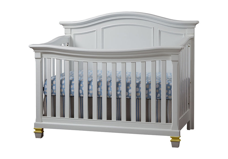 Victoria crib in White and Gold finish