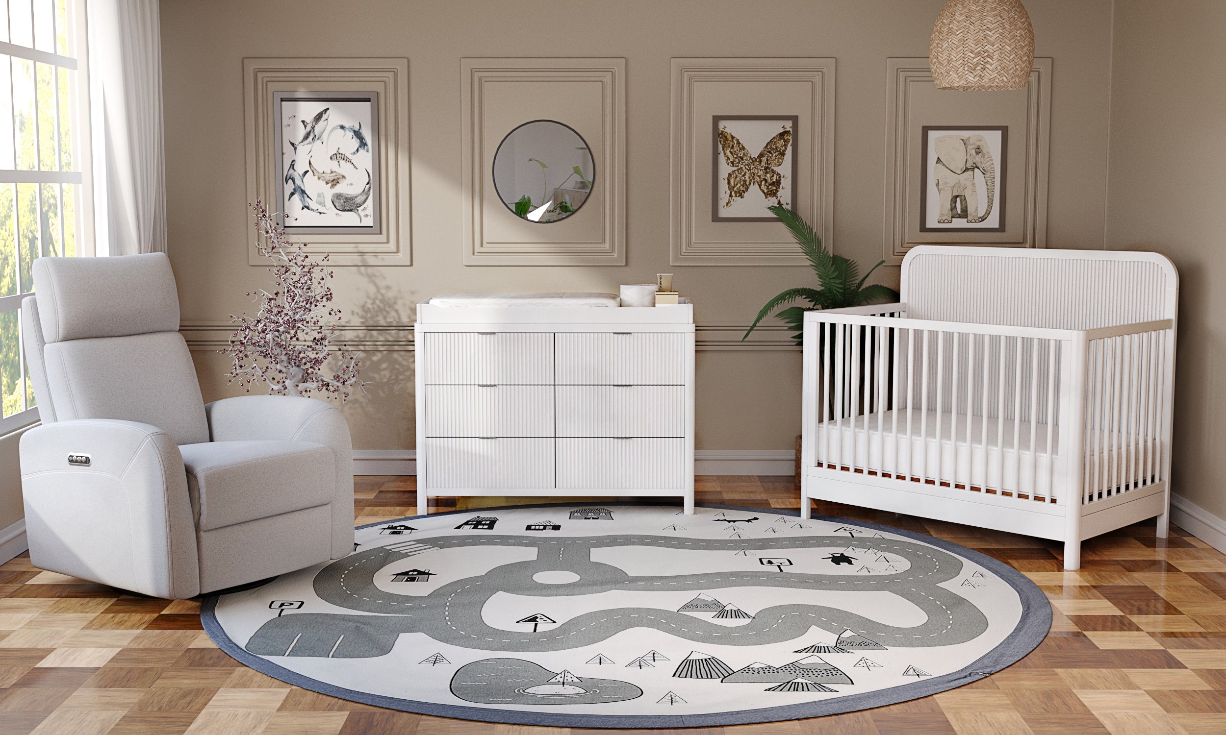 Milano Dresser in White
