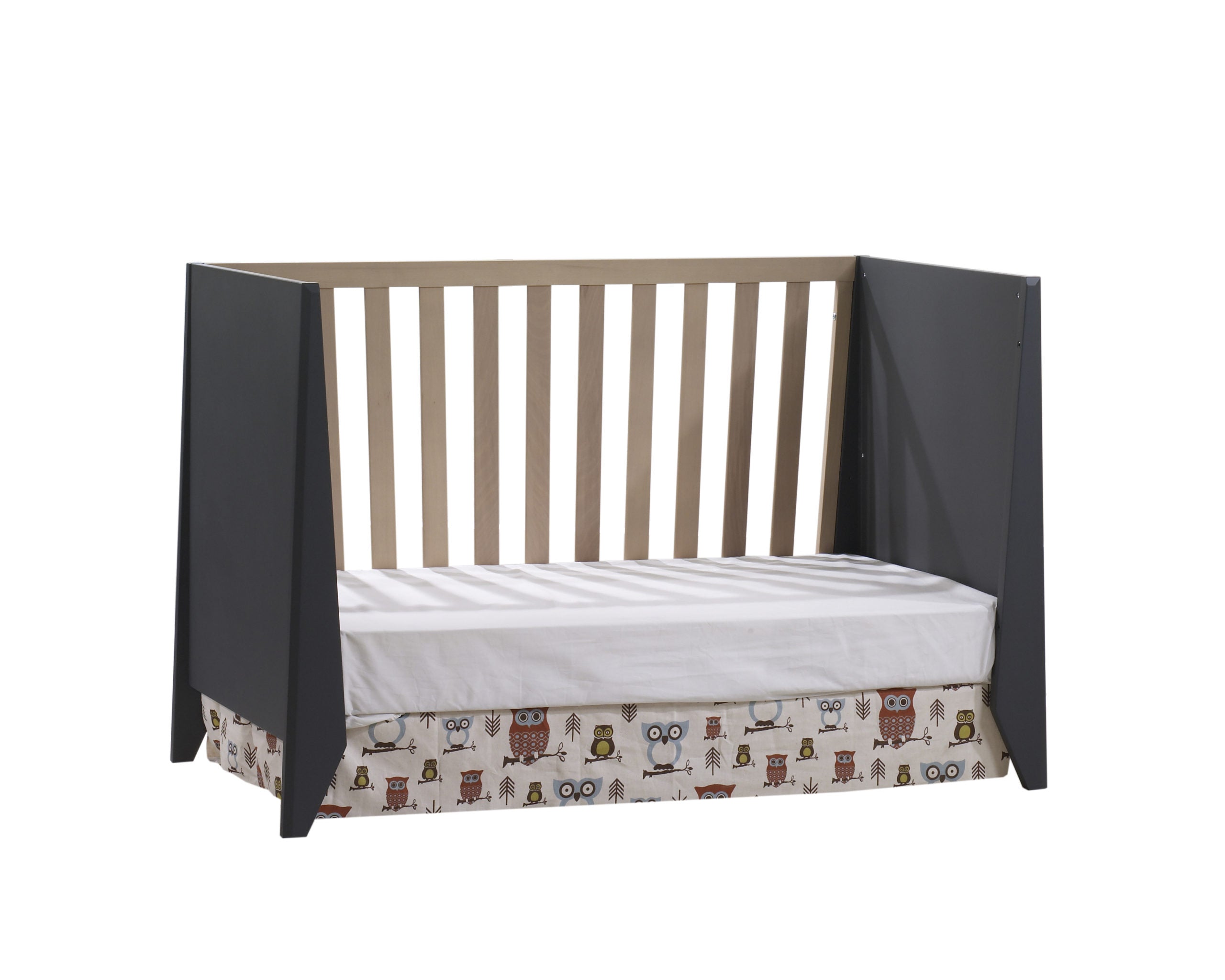 Flexx Premium Classic crib in Graphite/Natural Wheat image 1
