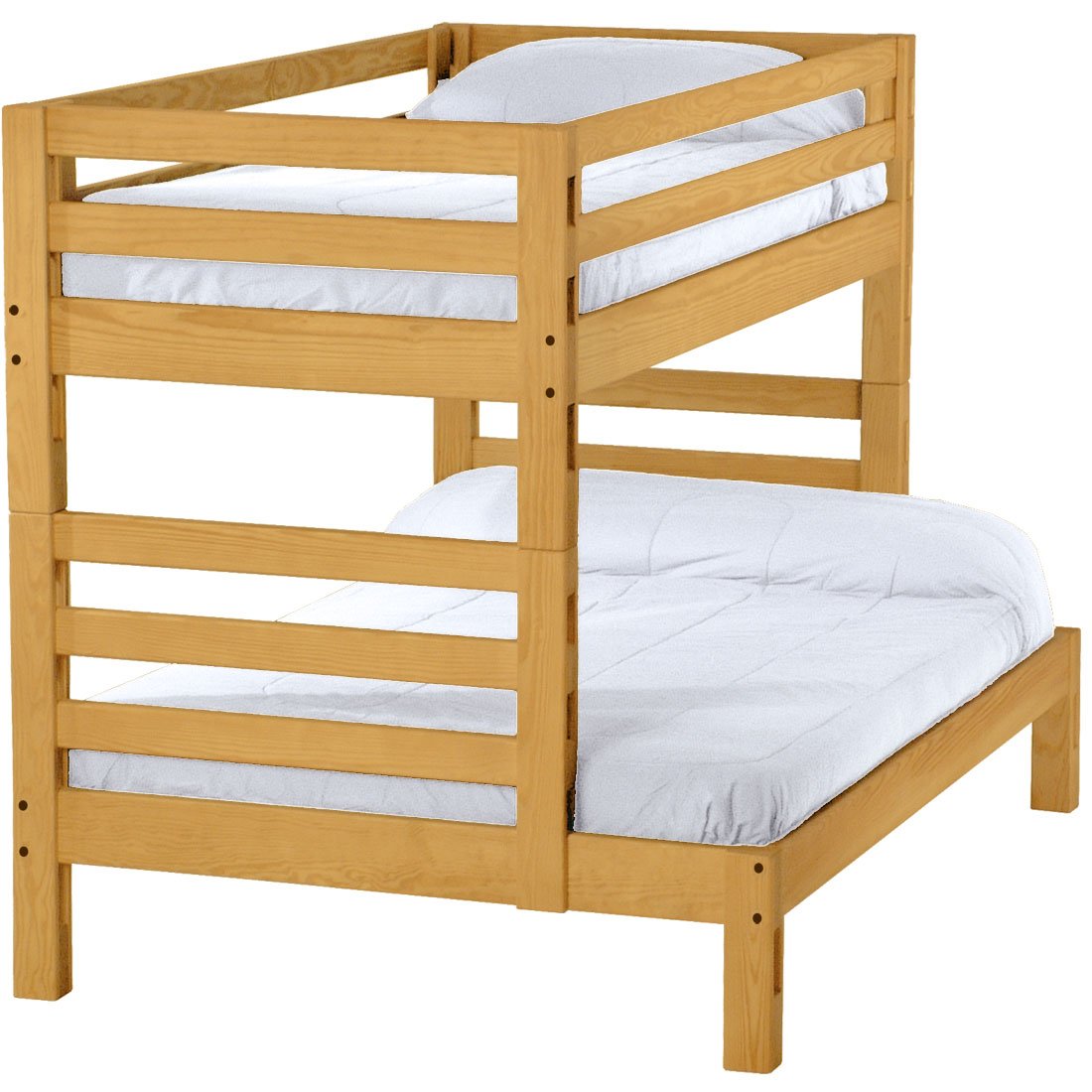 Ladder end bunk bed. Twin over full, cutaway. (4006) image 0