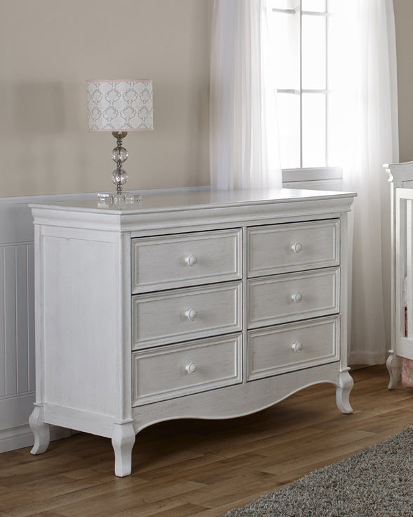 Pali Diamante Collection Double Dresser in Vintage White image 0